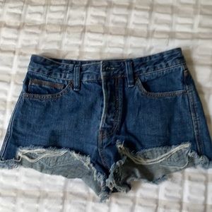 Free people denim cutoff shorts